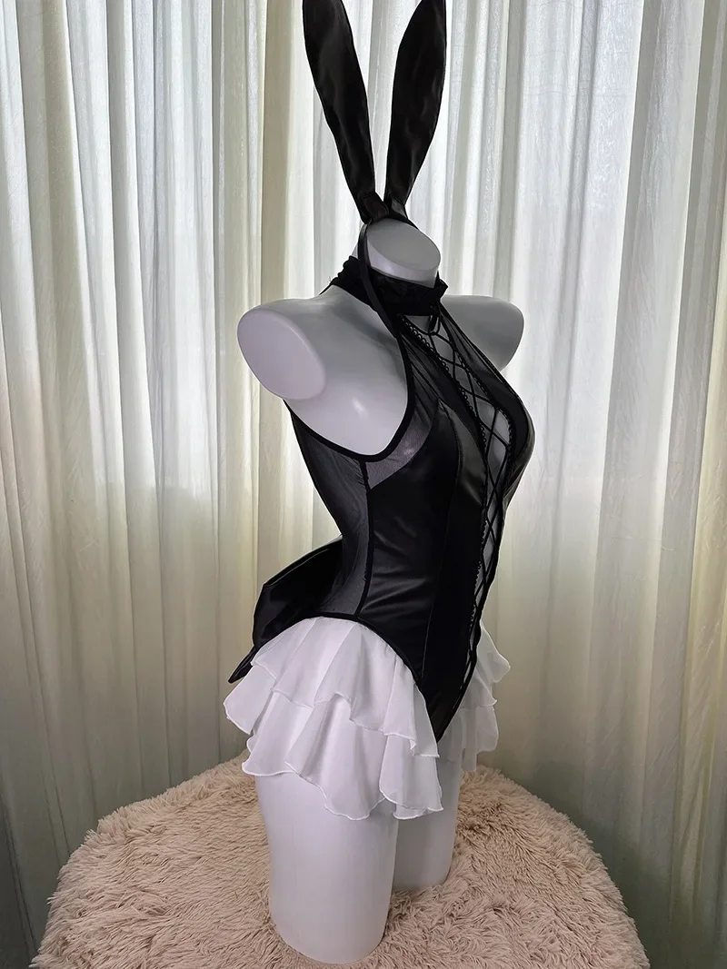 Сексуальный женский Готический комбинезон из лакированной кожи в стиле аниме