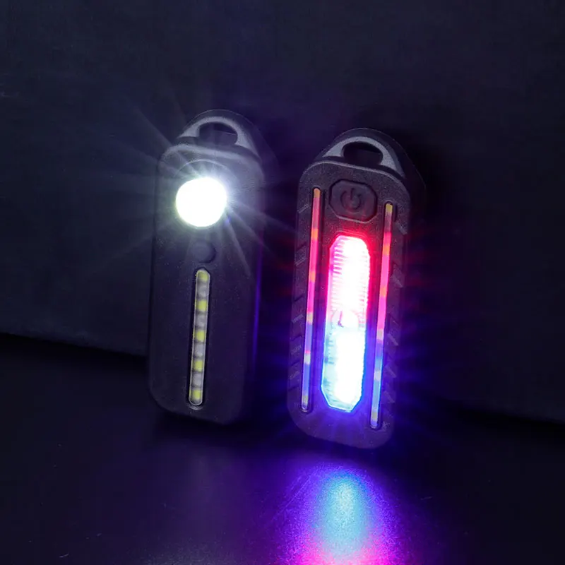 

3 цвета в 1 красные, синие белые Светильник Велоспорт Безопасность Предупреждение Велосипедный спорт на открытом воздухе поясная сумка ламп...