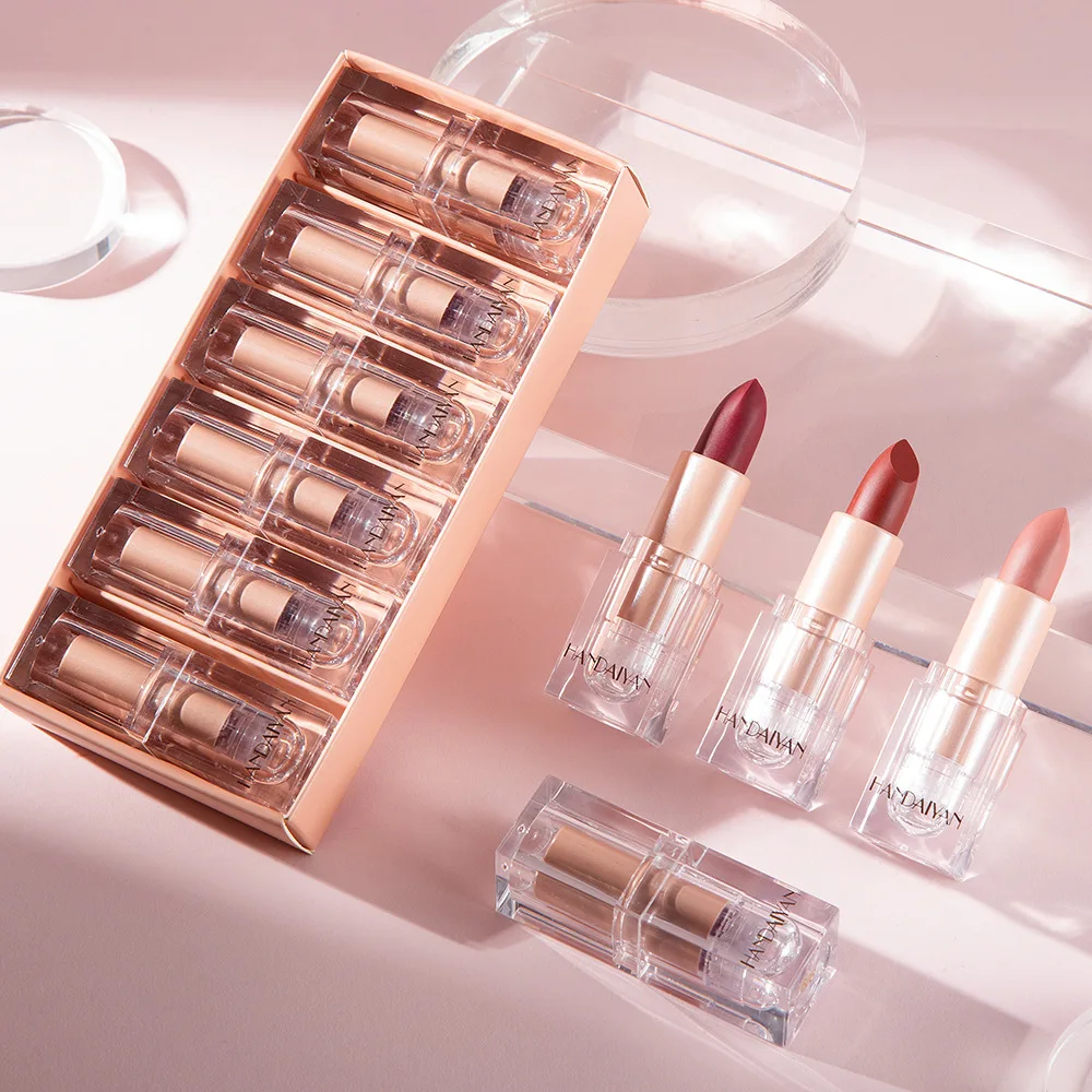 

6 Pcs Matte Lipstick Set Long-lasting Waterproof Lip Gloss Tint Focallure Lips Brand Female Makeup Cosmetic