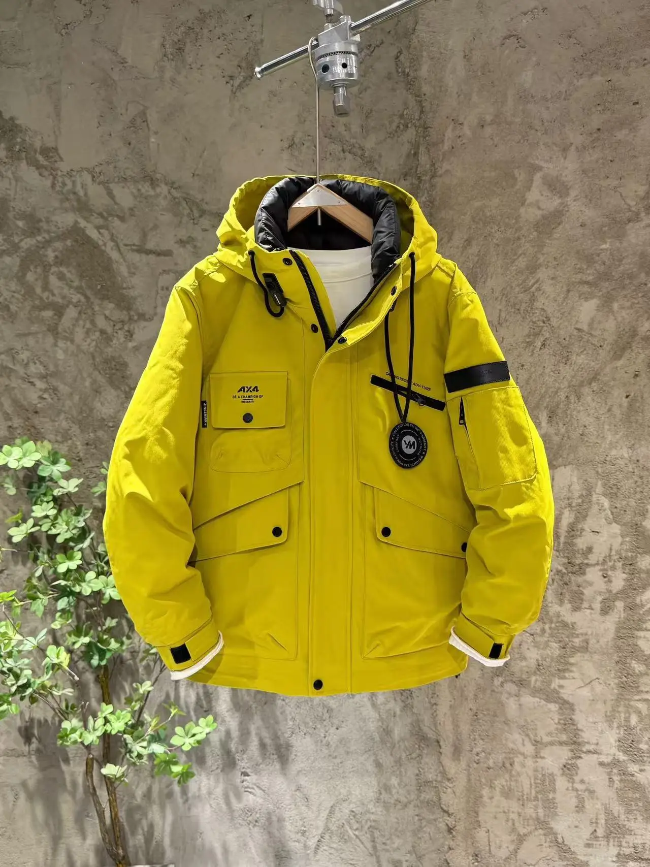 Съемный пуховик три в одном мужская зимняя уличная модная утолщенная куртка