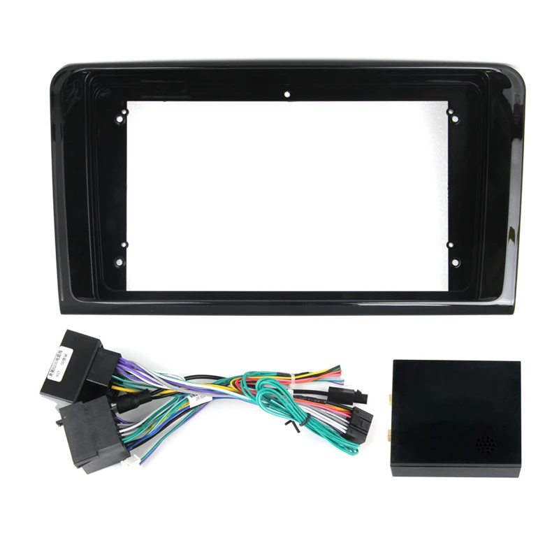 Адаптер рамки автомагнитолы для Mercedes-Benz M-класса W164 GL X164 ML ML350 ML50 Canbus Box Decoder Dashboard Trim Kit Panel.