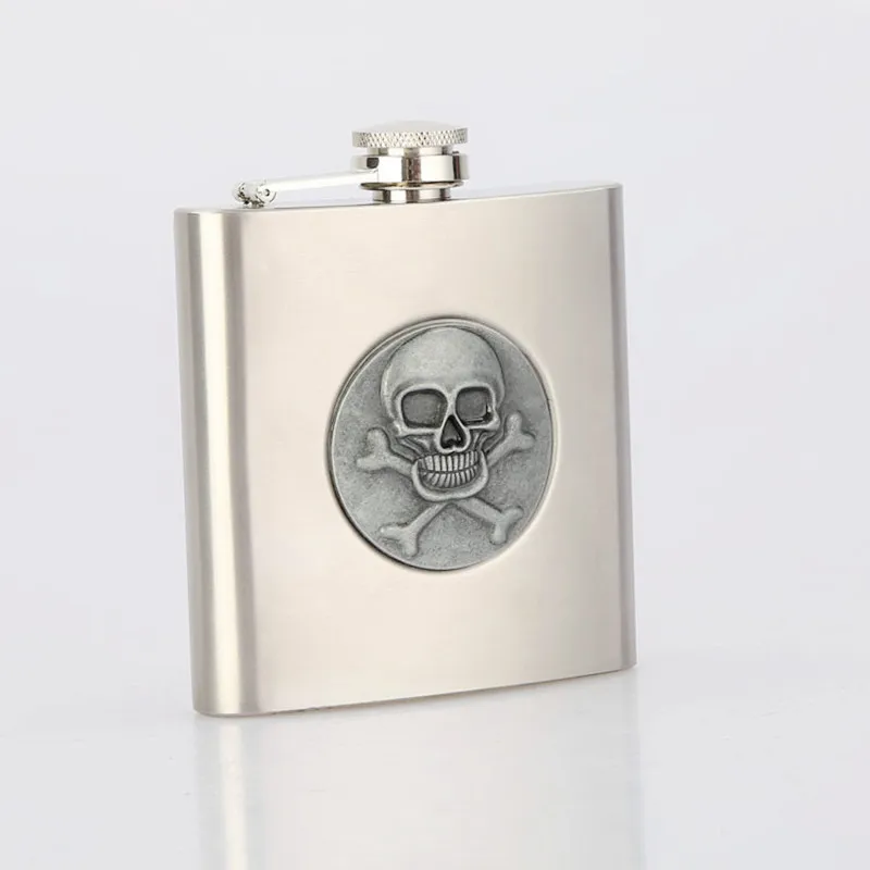 

Плоская фляжка для водки, 6 унций, из нержавеющей стали, стандартная бутылка для ликера с принтом в виде кленовых листьев, винная фляжка для кемпинга