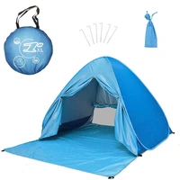 xl size pop up self open beach tent automatic quickly open outdoor camping tourist uv50 protection portable picnic ultralight