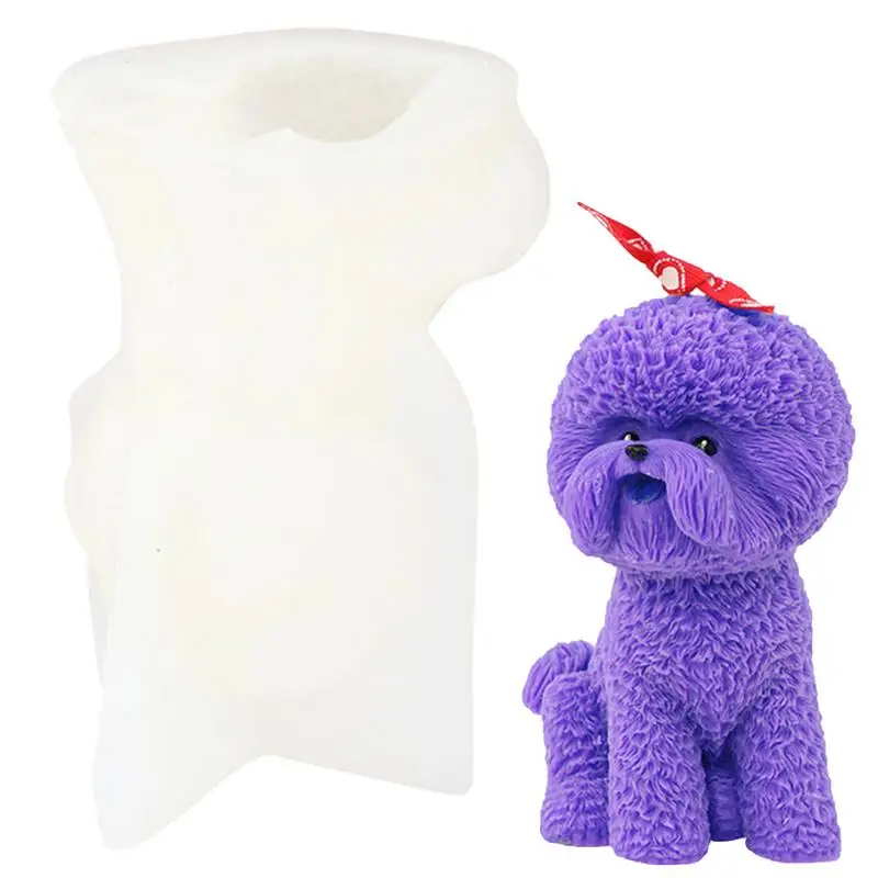 

Poodle Soap Molds 3D Poodle Silicone Molds For Ice Puppy Poodle Ice Cube Mold Chocolate Cake Mold Bulldog Cake Fondant Soap