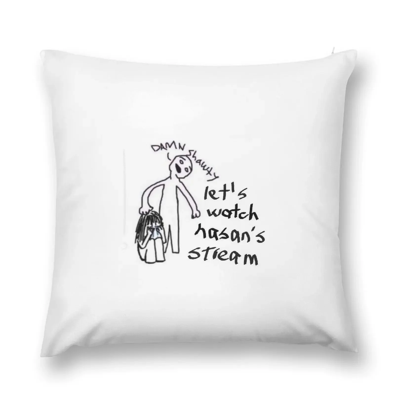 Lets Watch Hasanabi Together декоративная подушка подушки для декоративного дивана предметы