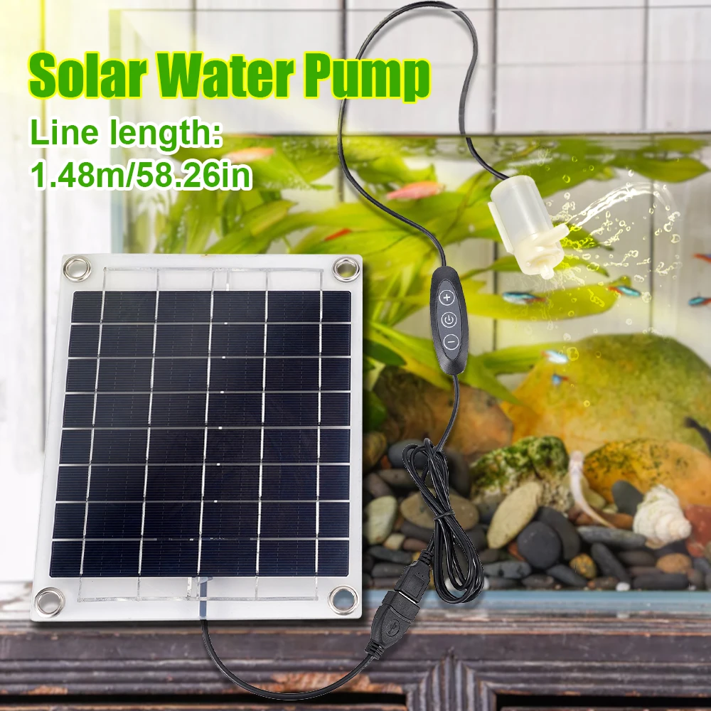 

10W Mini Solar Water Pump Brushless Solar Panel Fish Water Pool Kit 12V Garden Decoration Powered Fountain Pond pum Aquarium