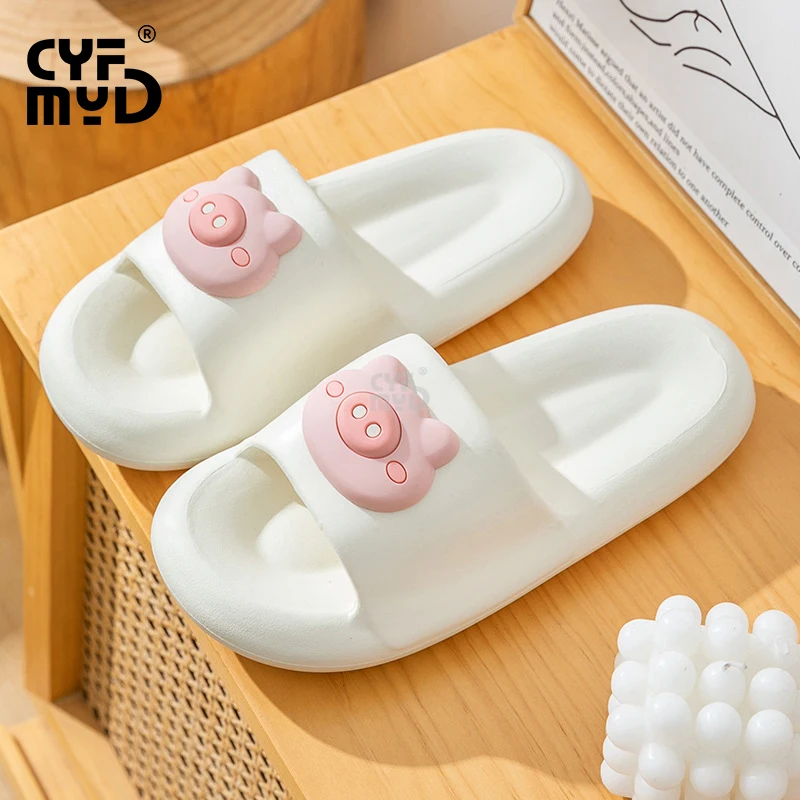 

Slippers for Women Cute Pig Designer Home Slide Cartoon Falt Indoor Summer Shoes Comfotable Soft 2023 EVA House Slipper Female