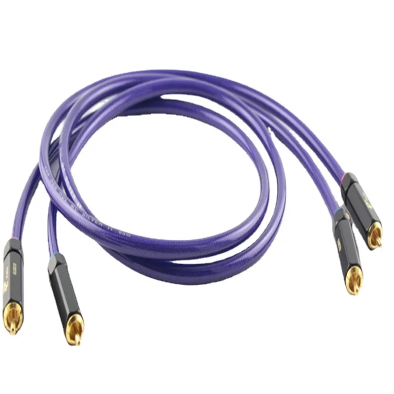 Посеребренный кабель RCA VDH Van Den Hau Hi-Fi аудио усилитель мощности CD для соединения