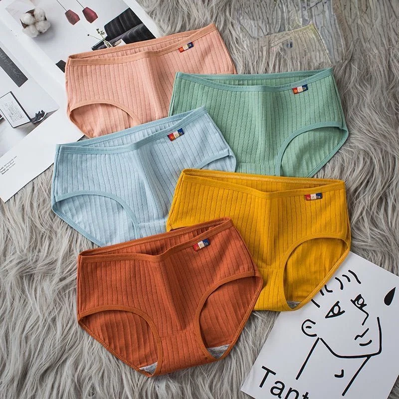 

4PCS Women Seamless Panties Lingerie Briefs Cotton Comfortable Thin Sexy Panty Female Breathable Underpants Solid Color