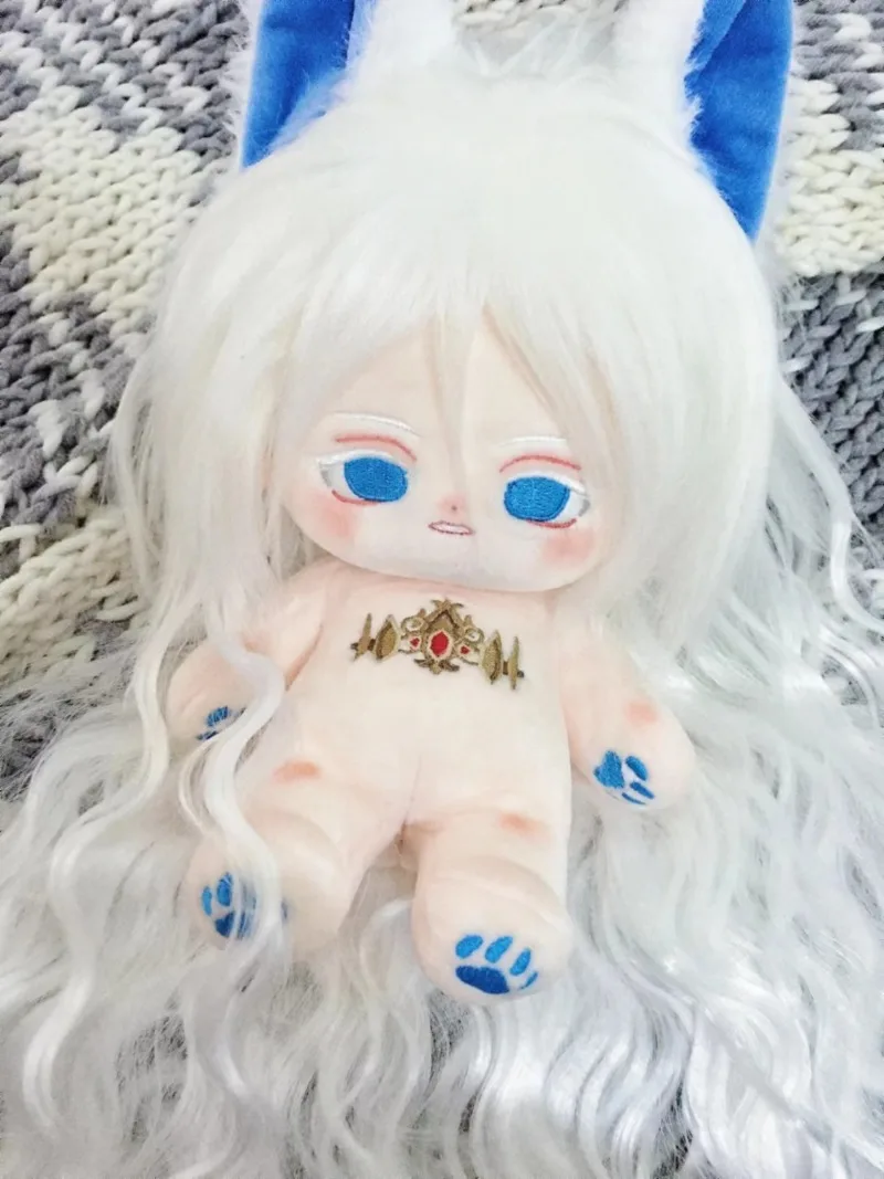 

20CM Game Identity V Cosplay Joseph Desaulniers Photographer Adorable Changing Dolls Plush Doll Rubber Band Ear Christmas Gift