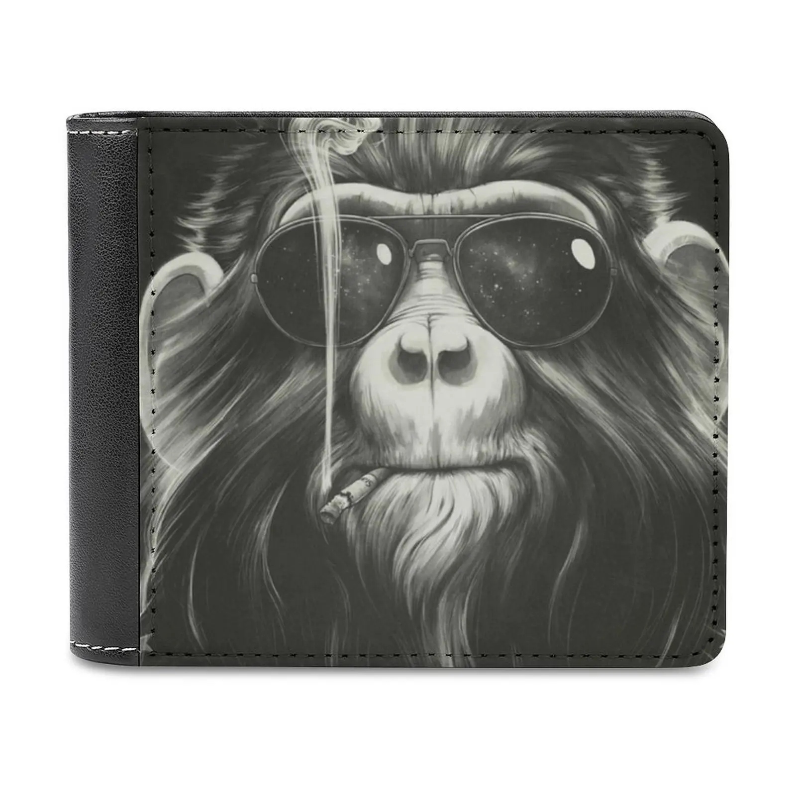 

Мужской кошелек Smoke 'Em If You Got 'Em, удобные легкие переносные кошельки для путешествий, короткий Стильный мужской кошелек, Дымчатая обезьяна, му...