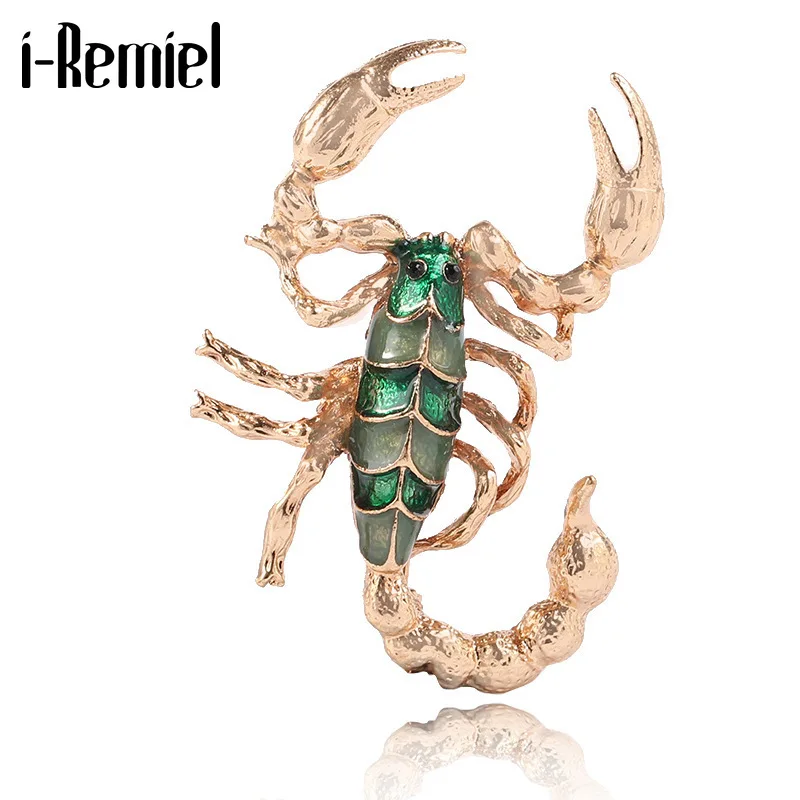 

Vintage Scorpion Brooches Enamel Pins Alloy Metal Corsage Insect Animal Men's Suit Lapel Pin Women Men Accessories Jewelry Gifts