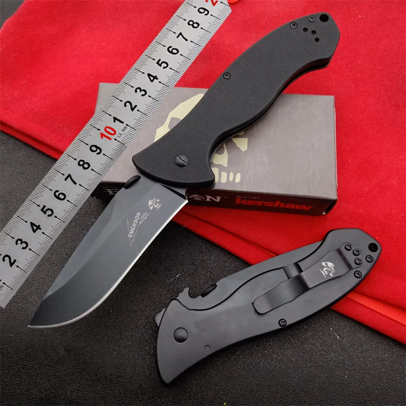 

6045 BLK CQC-9K A Folding Knife 8cr13 blade G10 handle Outdoor Camping Hunting Pocket EDC Knife tool