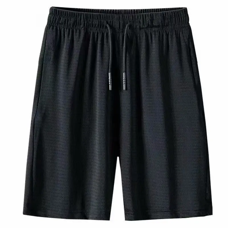 

Men Sports Ice 6XL Short Summer Silk Camouflage Beach Thin Shorts Mesh Loose Breathable Pants Shorts Pants Elastic Quick-drying
