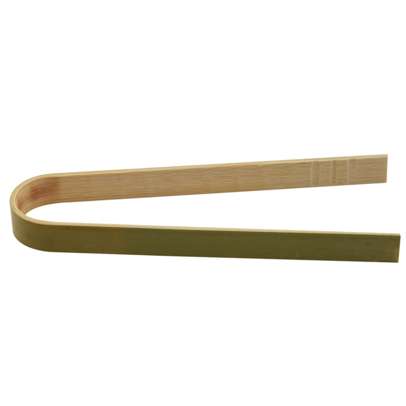 

Mini Bamboo Disposable Tongs - 100PCS Disposable Tongs 4Inch Bamboo Tongs For Toaster Eco-Friendly For Catering, Buffet