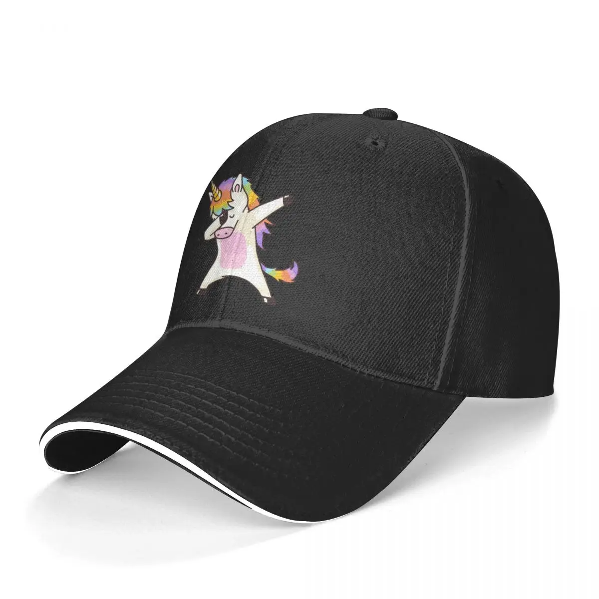 Unicorn Baseball Cap Dabbing Unicorn Shirt Hip Hop Dap Pose Tennis Trucker Hat Cheap Women Trendy Print Baseball Caps