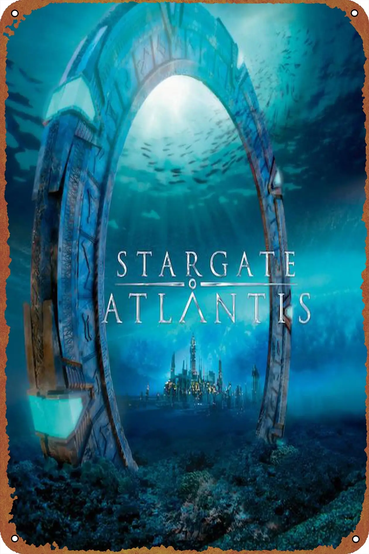 Винтажный Забавный металлический жестяной знак Stargate: atlaarntis наружный декор для