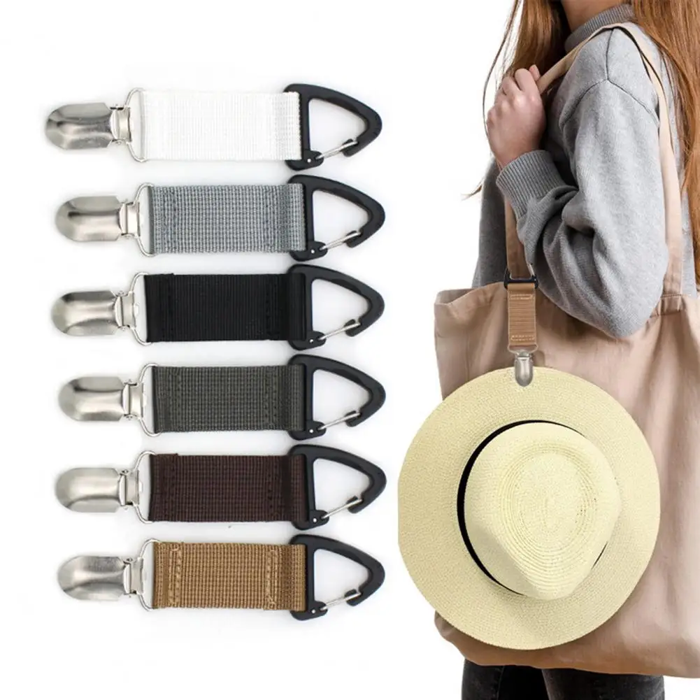 

Hat Clip for Traveling Hanging on Bag Hands-free Handbag Backpack Luggage for Kids Adults Outdoor Travel Beach Accessories