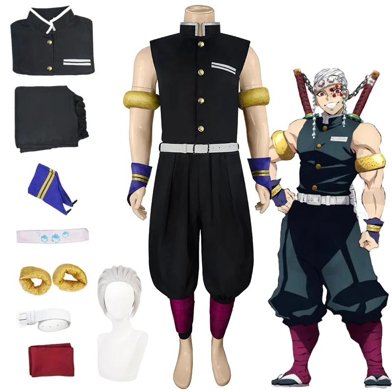 

Костюм для косплея дзуй Тенген из аниме «рассекающий демонов», косплей-униформа из м/ф «No Yaiba Uzui Tengen», одежда на Хэллоуин и Рождество