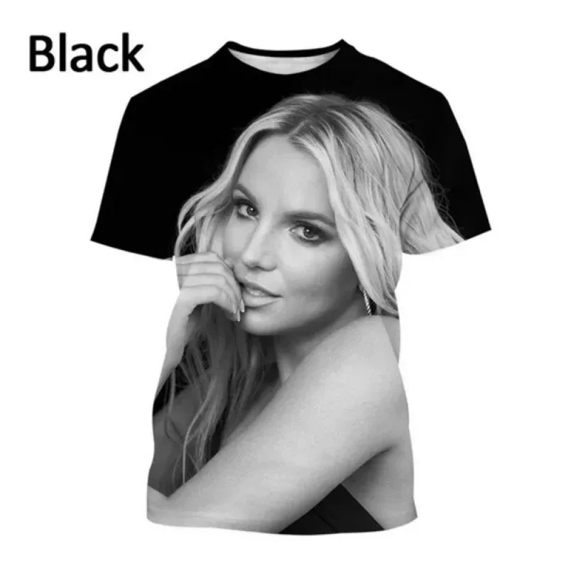 Модная популярная женская футболка с 3D-принтом Британни Спирса