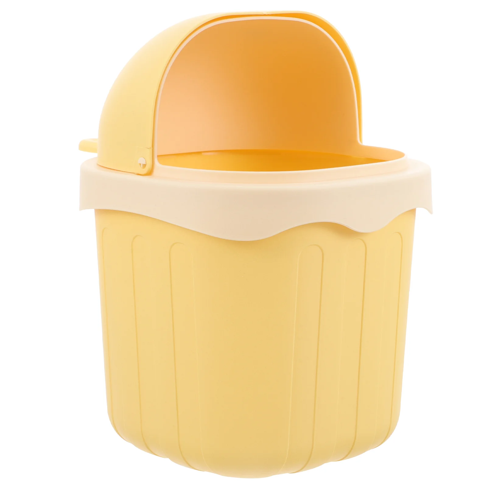 

Trash Cans Lids Countertop Garbage Anti-stress Container Plastic Desk Mini Bucket Tabletop