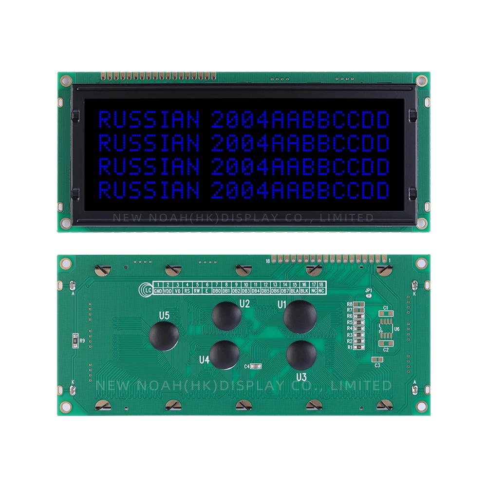 Русский BTN Черная пленка Синий 2004C-3 Матричный экранный модуль 4*20 4X20 4002 18PIN ST7066U