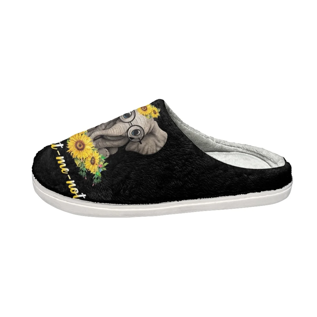 Милые мягкие бесшумные шлепанцы для дома в виде слона и подсолнуха женские