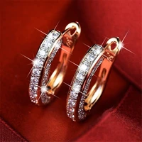 simple temperament metal hoop earrings jewelry accessories 2021