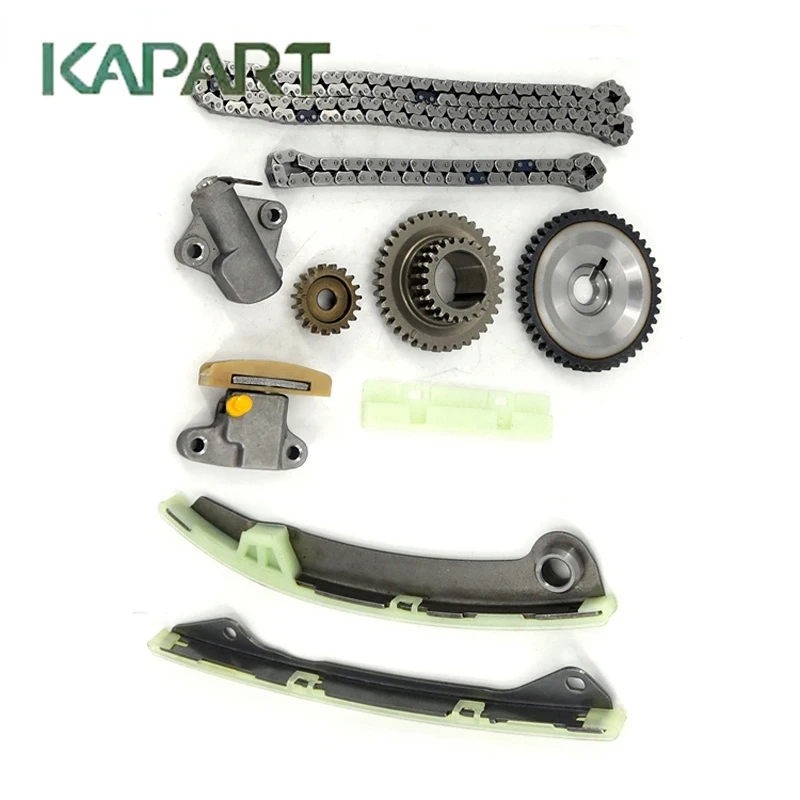 Фото Подходит для Nissan Geniss L10Z, SYLPHY G11Z, DUALIS, TIIDA C11X, SC11X с двигателями 1.8L, 2.0L, TOKS, MR18DE, MR20DE. Комплект натяжителя цепи ГРМ. №1