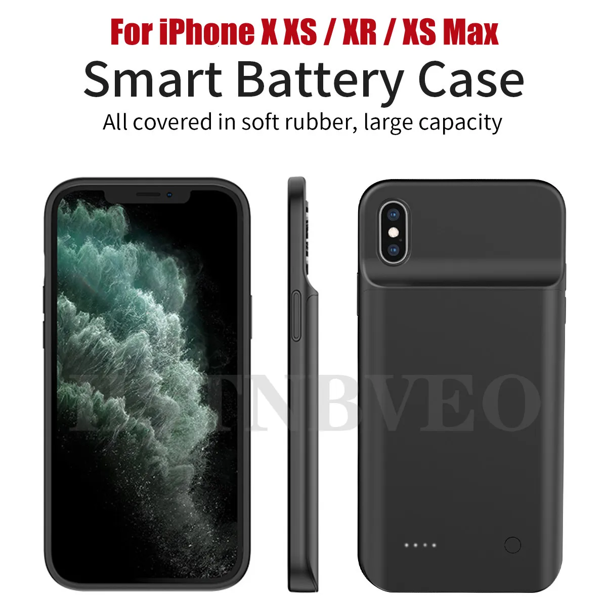 

6800mAh External Power Bank Battery Charging Cover For iPhone Xs Max Battery Case Battery Charger Case For iPhone X Xs XR
