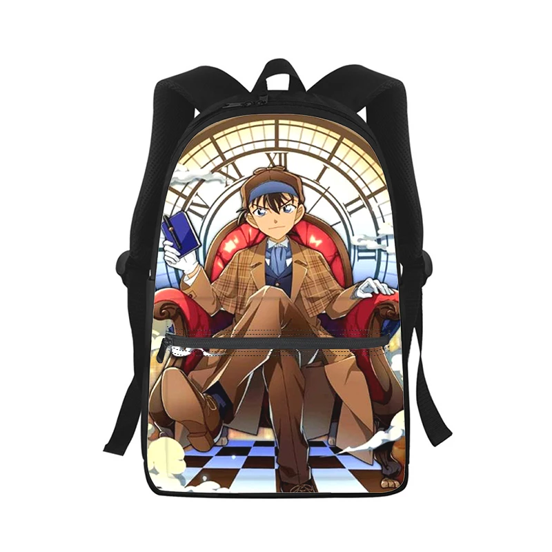 Detective Conan Anime Men Women Backpack 3D Print Fashion Student School Bag Laptop Backpack Kids Travel Shoulder Bag