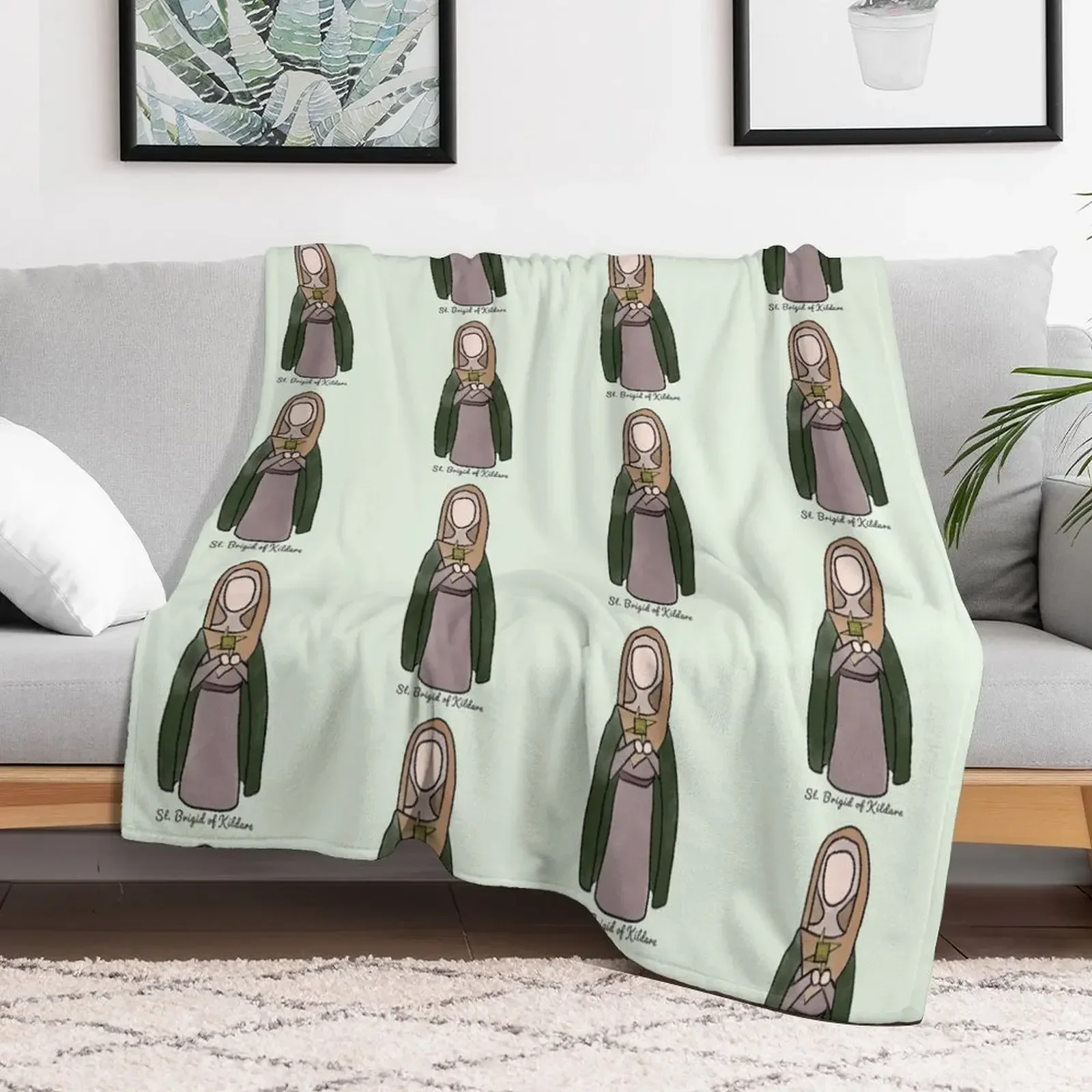 Одеяло St. Brigid of kilосе большие полярные Рождественские декоративные одеяла для