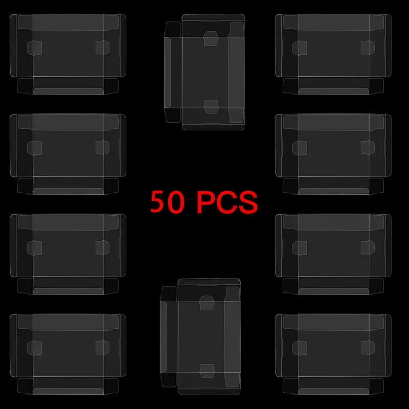 50pcs Clear Plastic Protection Box Display Case Cartridge Protector Sleeve PS3 PS4 PS5 Blu-ray XBOXONE Game