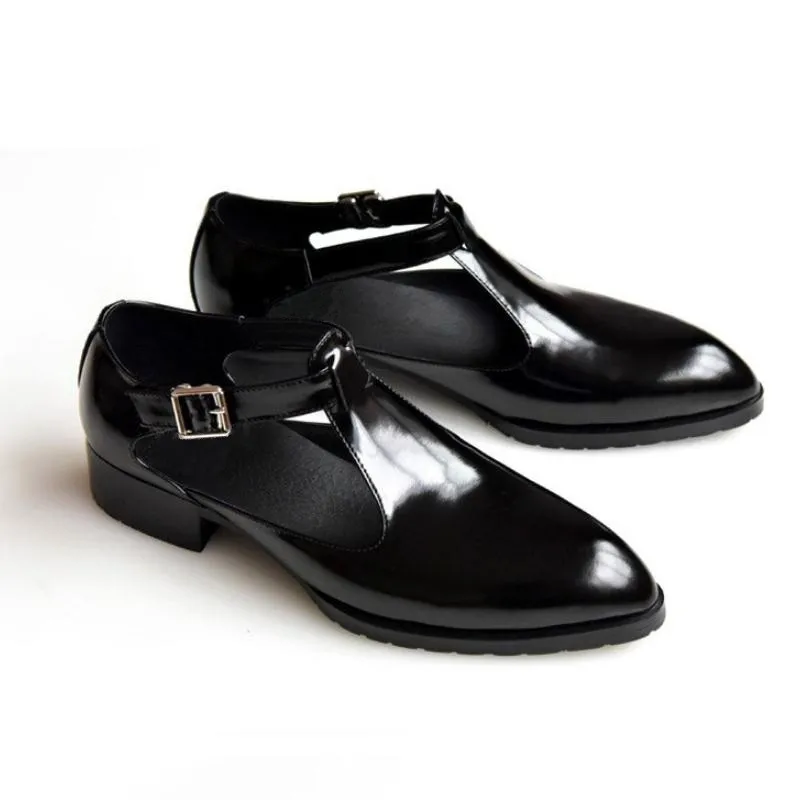 Сандалии мужские из натуральной кожи Повседневная Деловая обувь простые