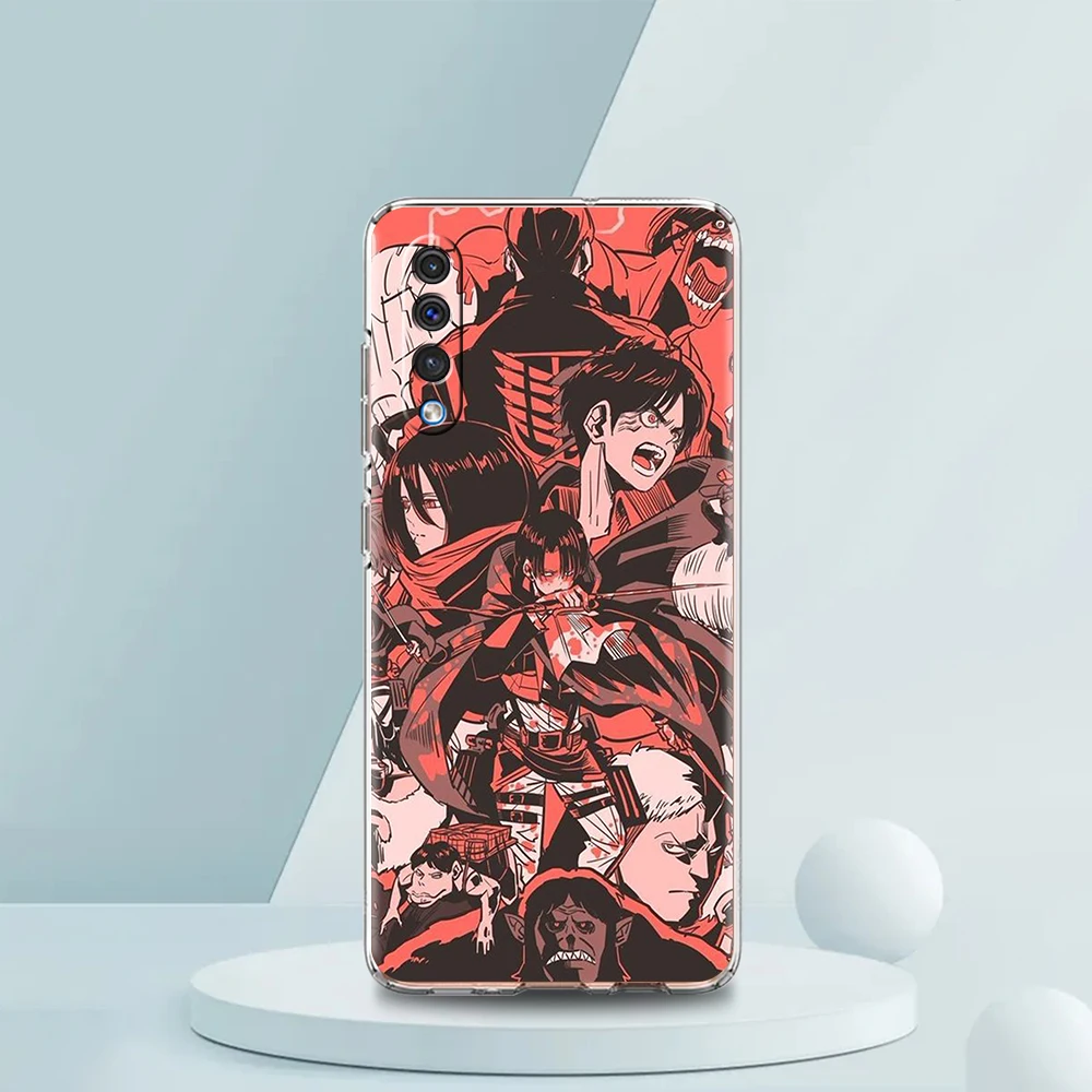 Attack On Titan Transparent Phone Case for Samsung Galaxy A12 A02 A03S A50 A70 A10 A10S A20 A30 A40 Luxury Soft Cover Fundas Bag