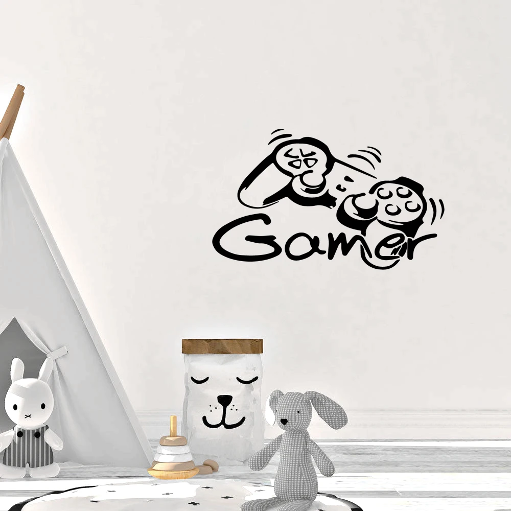 Современные водонепроницаемые наклейки на стену из ПВХ для любителей игр