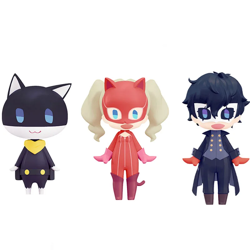 

GSC Genuine HELLO! GOOD SMILE Persona 5 Amamiya Ren Panther Morgana Kawaii Anime Action Figures Toys for Boys Girls Kids Gifts