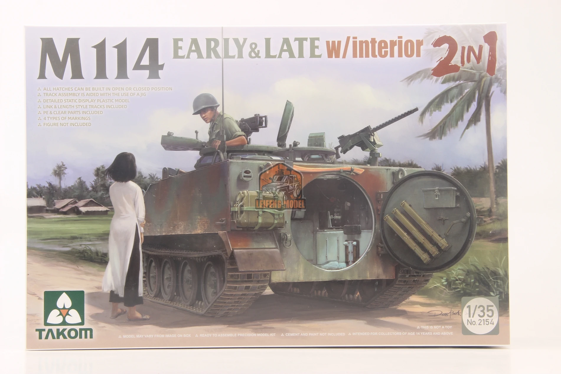 Takom 2154 1/35 M114 раннее и позднее производство (2-в-1) с комплектом моделей для интерьера