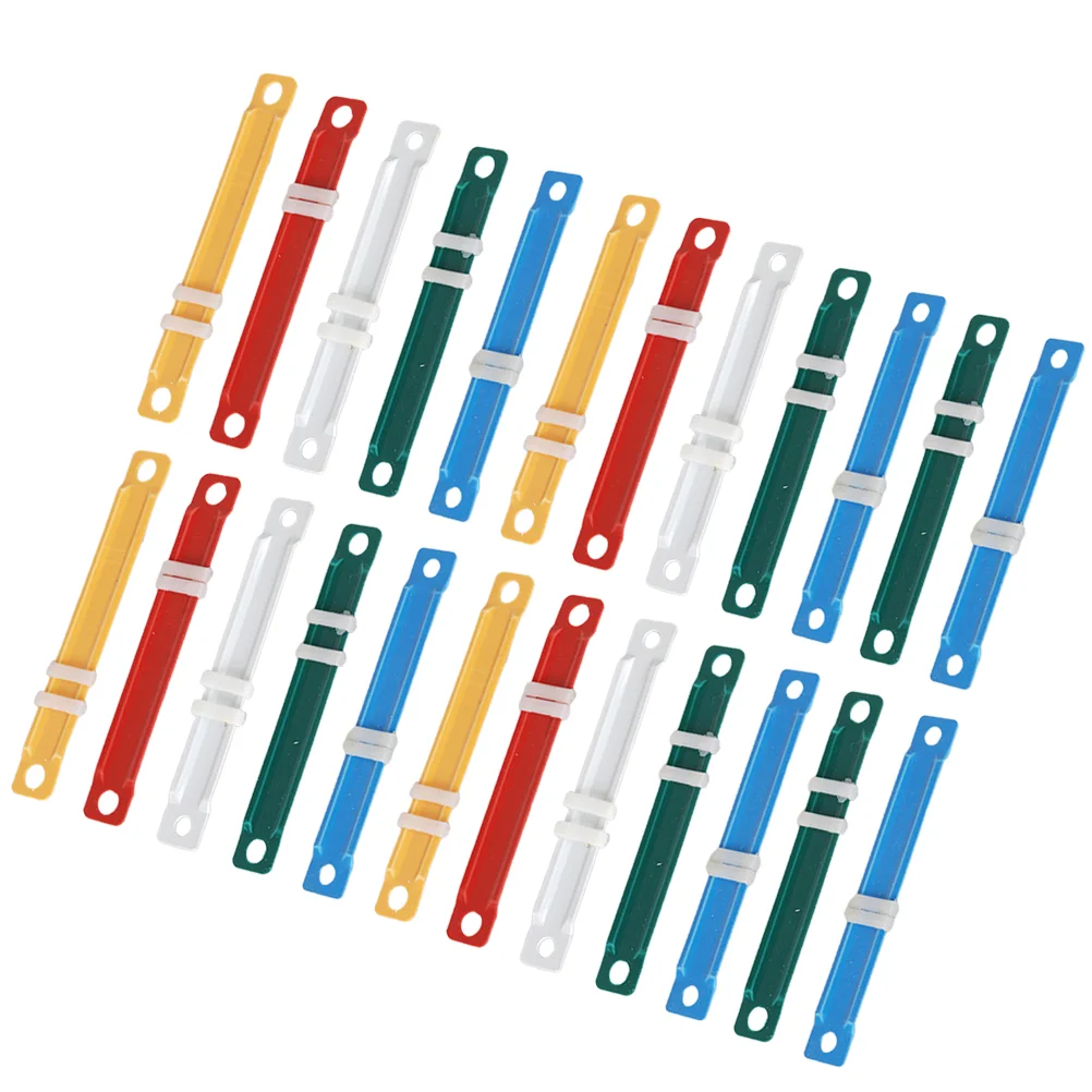 

100 Pcs Plastic Binding Clips Paper Fasteners Loose-leaf The Stationery Storage Supplies