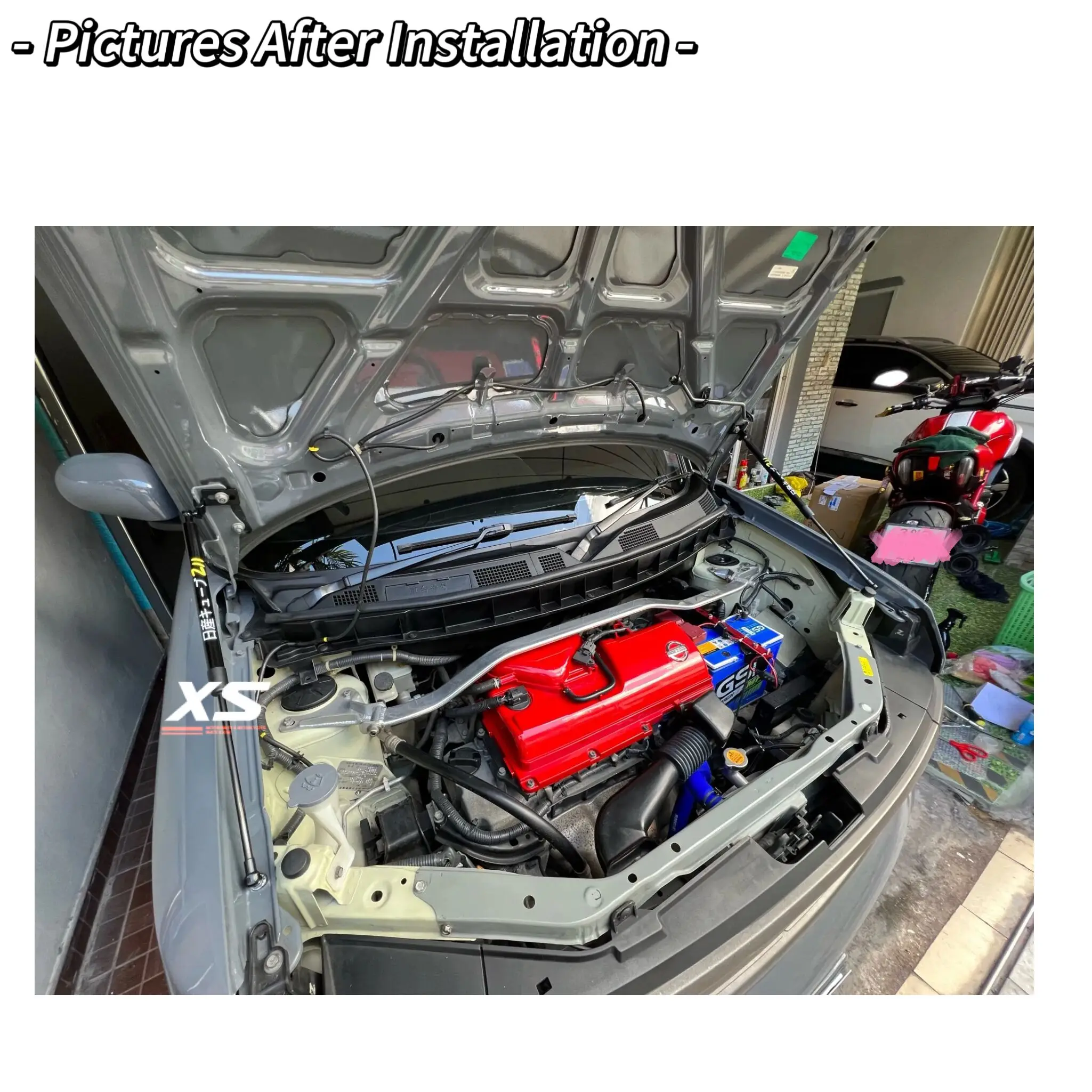 Амортизаторы капота для Nissan Cube BGZ11 2002-2008 передняя модификация двигателя газовые