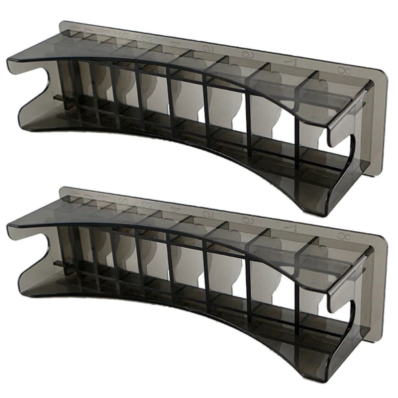 

2X For WAHL Base Storage Box For Hair Clipper Trimmer Limit Comb Guide Comb Barber Tool Guide Combs