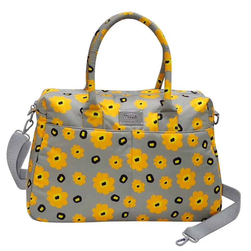 

Тоут из ткани с принтом желтого мака для путешествий в Токио