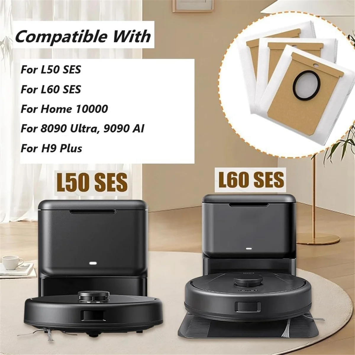 Сменный пылесос для Eufy L50 SES L60 Haier H9 Plus мешки удаления грязи аксессуары 8 шт.