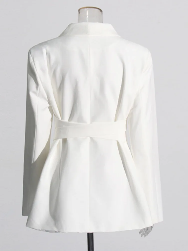 Женский однобортный Блейзер ZMEENNA модный дизайнерский однотонный блейзер с