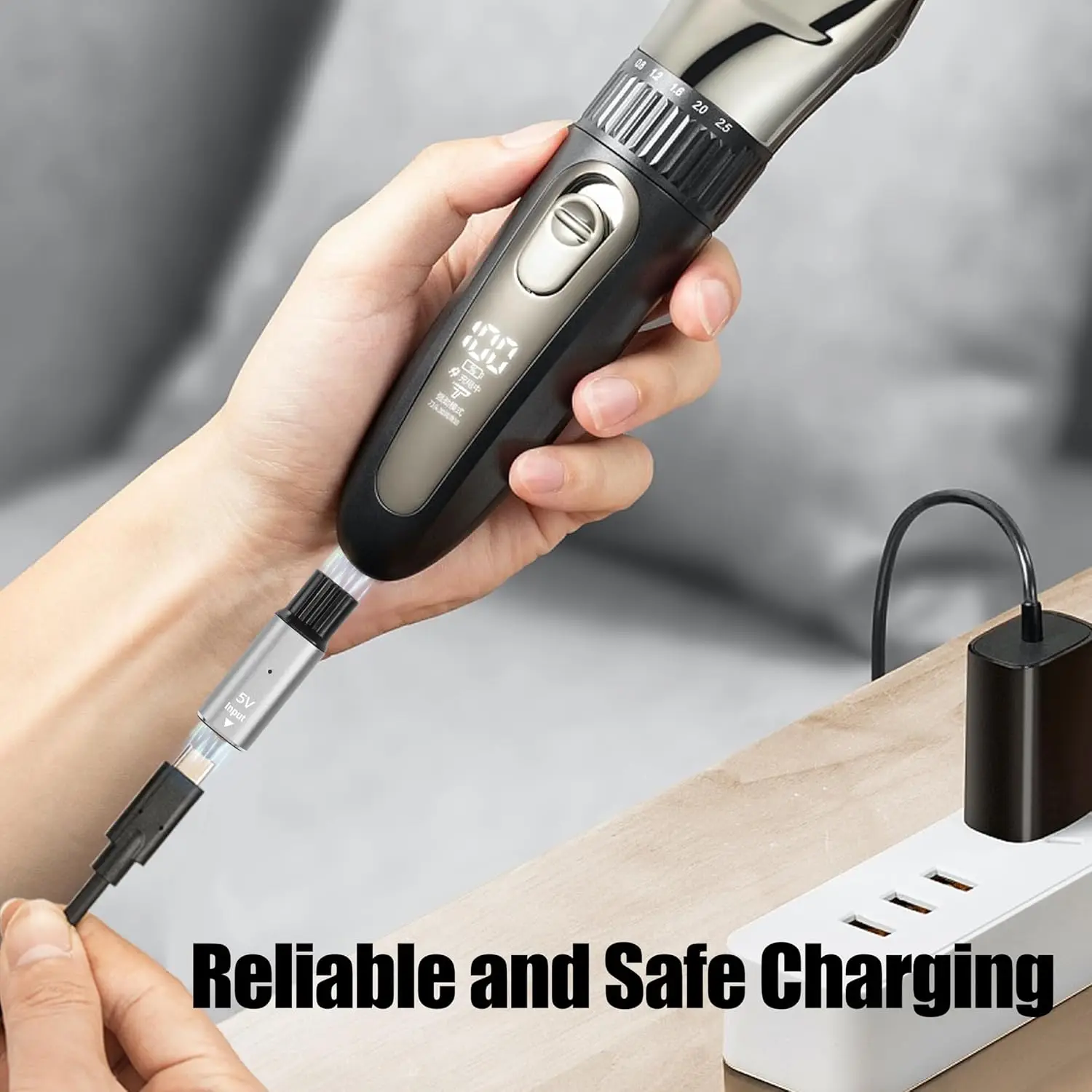 Фото YUKU 5 В Type-C адаптер для бритвы, зарядный преобразователь для Philips One Blade QP6510 QP6520 QP6530 Series 3000, электрический триммер для бороды №4