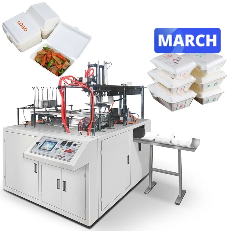 Автоматическая машина для изготовления ланч-боксов из пищевой бумаги с