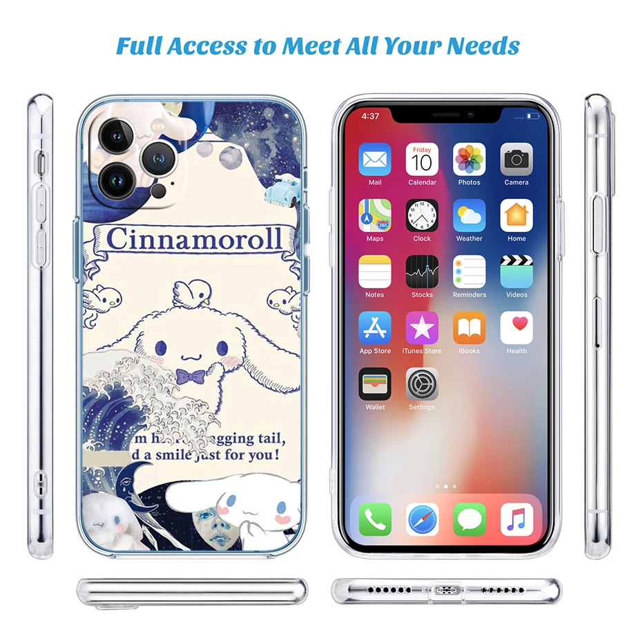 Чехол для телефона Cinnamoroll Moto Edge 50 Ultra Fusion G Play Stylus E22S G14 G85 G84 G62 E32 E22I G7 G6 E7 E6 Plus Power