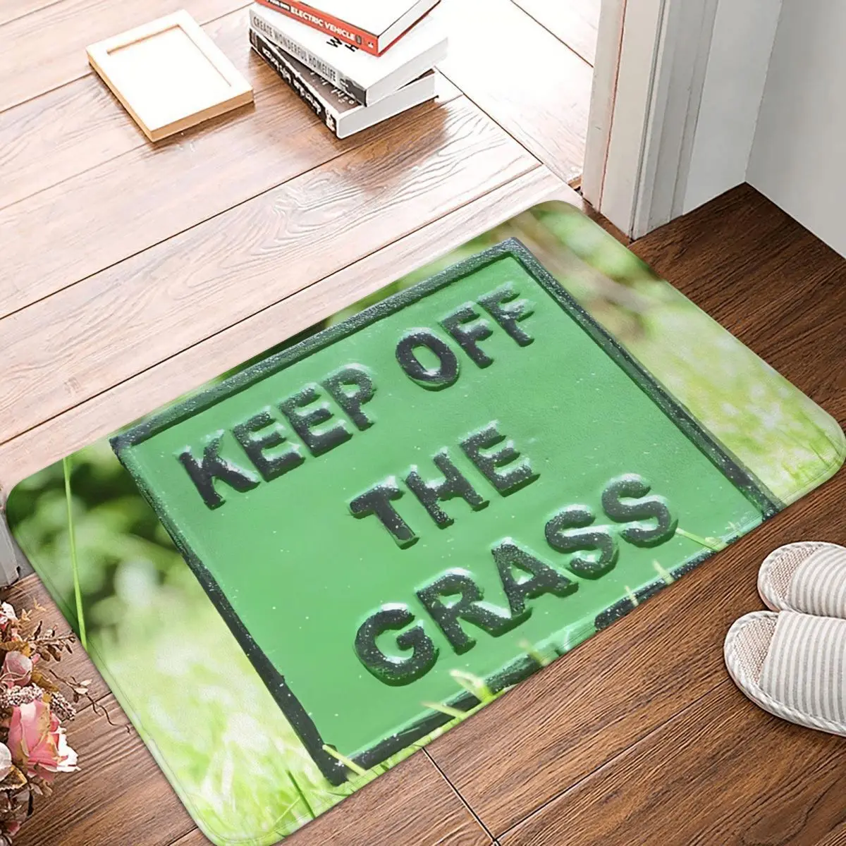 

The Grass Keep Off Non-Slip Carpet Doormat Bedroom Bath Mat Welcome Decoration Rug