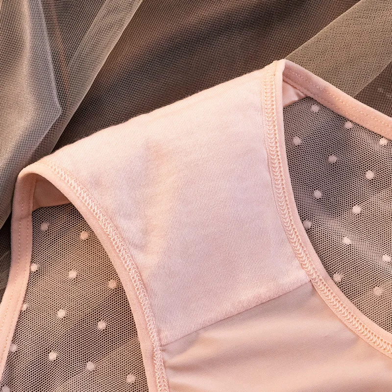 Трусики женские кружевные бесшовные из вискозы со средней посадкой 3 шт./лот -