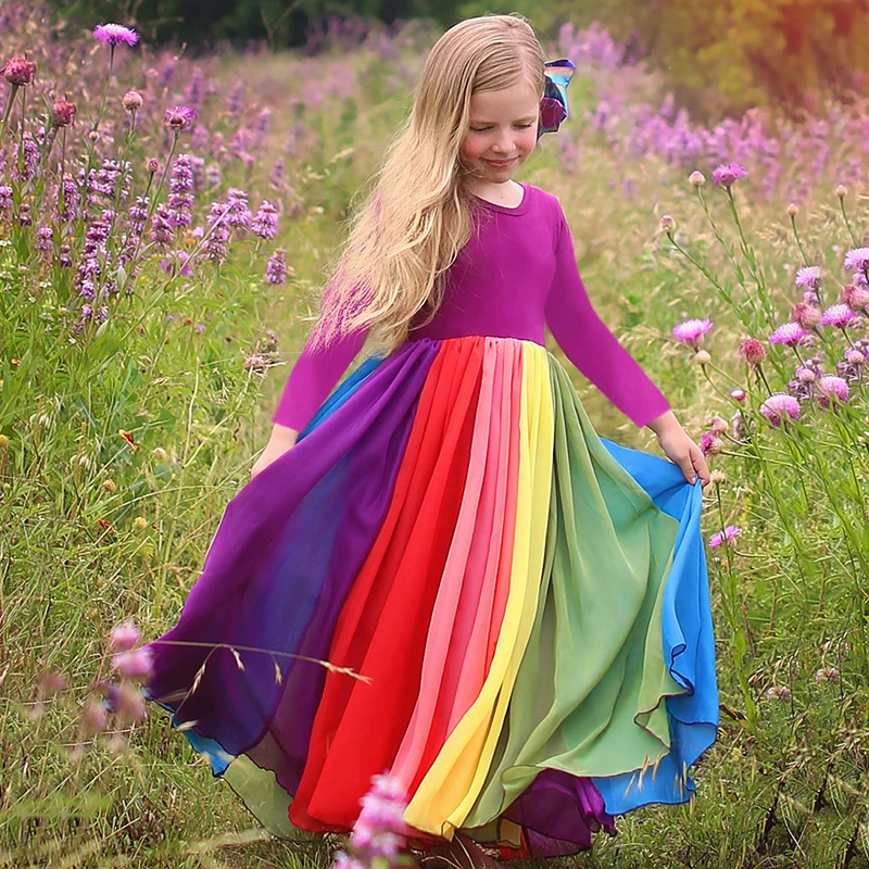 

2022 Summer Rave Party Princess Dress Toddler Girl Clothes Carnival Party Gown Fairy Frocks For Kids Girls Bohemian Clothing